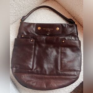 Marc by Marc Jacobs brown leather hobo bag
